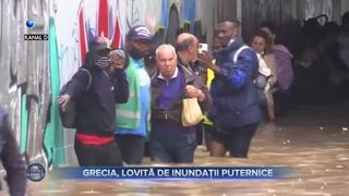 Grecia, lovită de inundații puternice