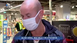 Aloe vera, mai mult pe etichetă