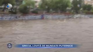 Grecia, lovită de inundații puternice