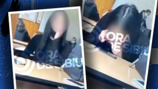 VIDEO | Scene îngrijorătoare într-un liceu din județul Sibiu. O elevă, filmată în timp ce pare că se droghează în timpul orelor