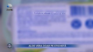Aloe vera doar pe etichetă