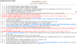 Calendar ortodox noiembrie 2021. Care sunt cele mai importante sărbători religioase din această lună?