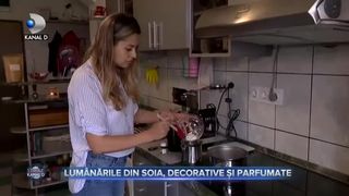 Lum&acirc;nările din soia, decorative și parfumate