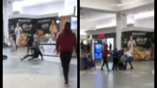 VIDEO | Bătaie într-un mall din Cluj. Un bărbat a refuzat să arate certificatul verde în zona de restaurante