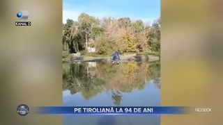 Pe tiroliana la 94 de ani