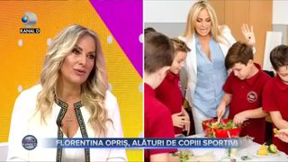 Florentina Opriș, alături de copiii sportivi