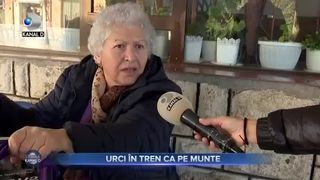 Urci &icirc;n tren ca pe munte