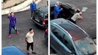 VIDEO | Înarmați cu săbii și bâte, patru agresori au băgat spaima într-o familie din Ciorogârla