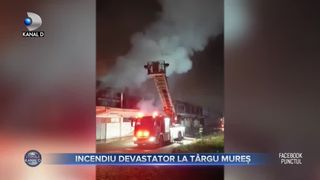 Incendiu devastator la Târgu Mureș