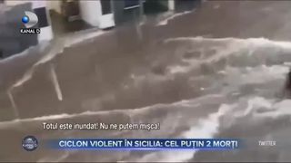Ciclon violent în Sicilia, cel puțin 2 morți