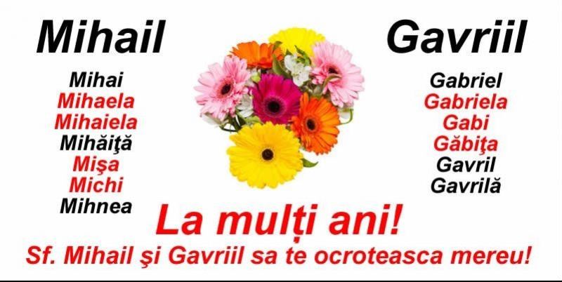 Mesaje, urări şi felicitări de Sf. Mihail şi Gavril 2021: La mulţi ani Mihai, Gabriel, Mihaela, Gabriela şi Gabi!