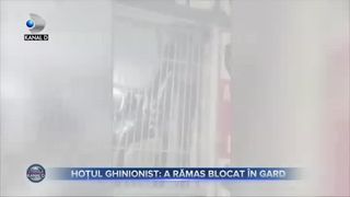 Hoțul ghinionist - a rămas blocat în gard