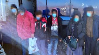 Șase migranți afgani au fost descoperiți de polițiștii de frontieră într-un TIR ce transporta jucării de pluș