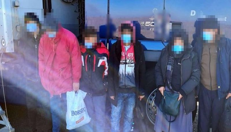 Șase migranți afgani au fost descoperiți de polițiștii de frontieră într-un TIR ce transporta jucării de pluș