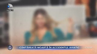 Cântăreață moartă în accidentul aviatic