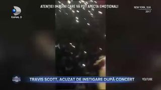 Travis Scott, acuzat de instigare dupa concert