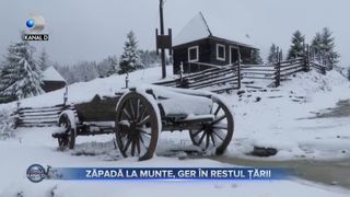 Zăpadă la munte, ger &icirc;n restul țării