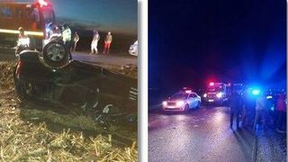 Mașină cu imigranți, răsturnată în Timiș. Doi oameni au murit pe loc, șoferul a fugit