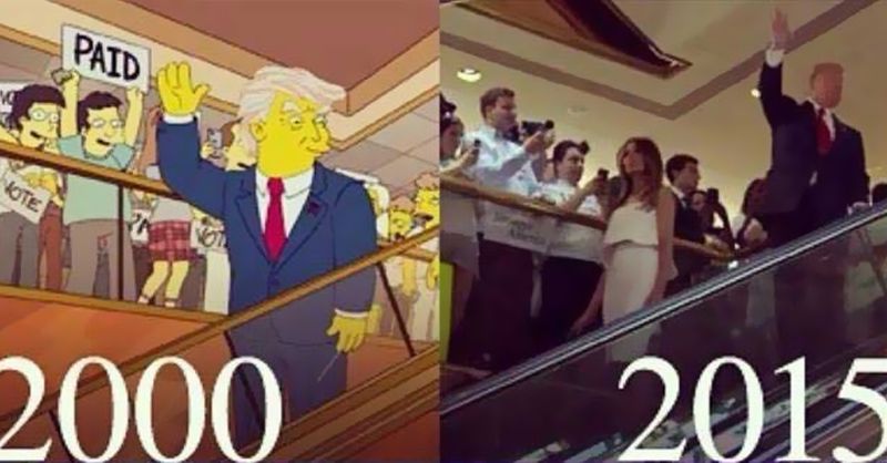 Familia Simpson a prezis alegerea lui Trump
