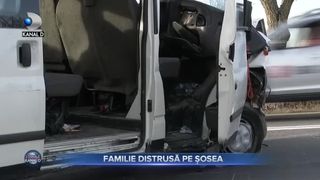 Familie distrusă pe șosea