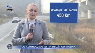 VIDEO - Cu avionul, mai avantajos decât cu mașina. Biletele de avion sunt ieftine pe cursele interne: ”Timișoara - București, curse și cu 10 euro dus-întors”