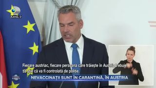 VIDEO - Restricții dure în Austria pentru nevaccinați. În ce condiții pot ieși din case?