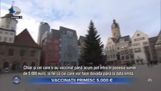 VIDEO - O companie din Germania le oferă angajaților 5.000 de euro dacă se imunizează anti-COVID