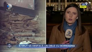 A vrut să desfacă un obuz cu bormașina