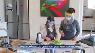 Școala românească, certificat sanitar internațional