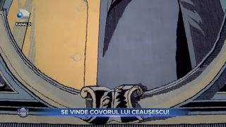 VIDEO - Se vinde covorul lui Ceaușescu! Are trei metri pătrați și valorează 40.000 de euro
