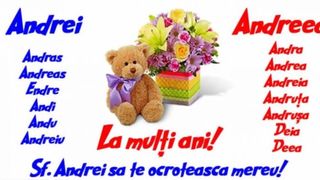Mesaje de Sf. Andrei 2021. Urări şi felicitări cu La mulţi ani Andrei, Andreea şi Andra!