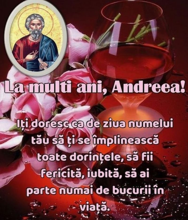 Mesaje de Sf. Andrei 2021. Urări şi felicitări cu La mulţi ani Andrei, Andreea şi Andra!
