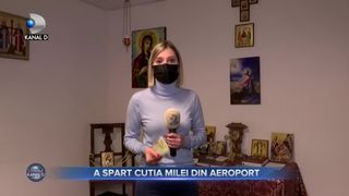A spart cutia milei din aeroport