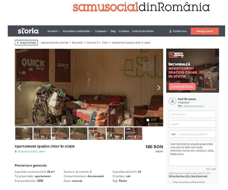 Samusocial din România invită românii să închirieze o locuință pentru cei care nu au una pe durata iernii