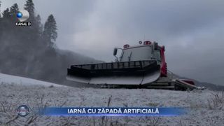 Iarnă cu zăpadă artificială