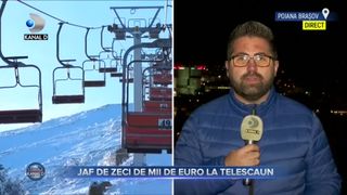 Jaf de zeci de mii de euro la telescaun