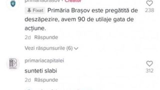 Primăriile din București și Brașov, replici acide &icirc;n comentarii și clipuri pe TikTok:&nbsp;&rdquo;Măcar avem apă caldă&rdquo;