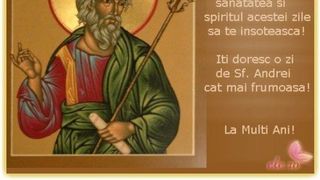 Urări de Sf. Andrei 2021: Mesaje şi felicitări pentru Andrei, Andreea şi Andra