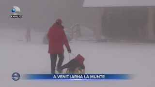 A venit iarna la munte
