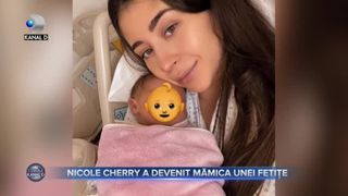 Nicole Cherry a devenit mămica unei fetițe