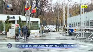 Restricții de circulație în Capitală, de 1 Decembrie