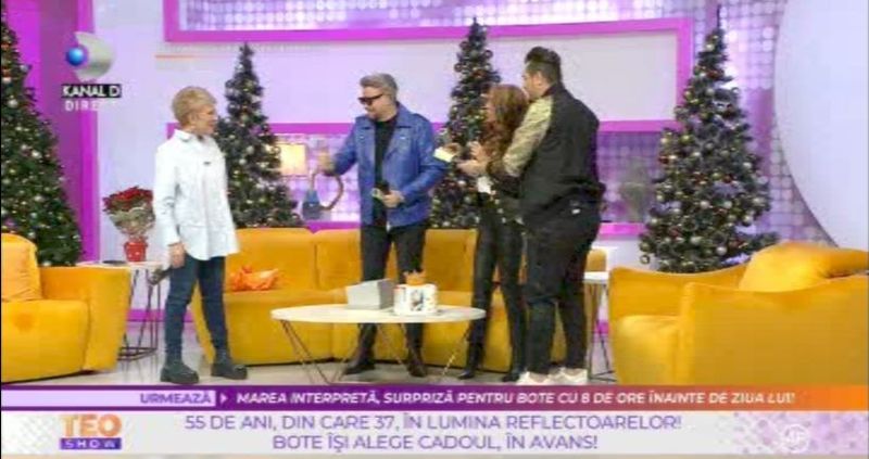 Cătălin Botezatu aniversat la "Teo Show"