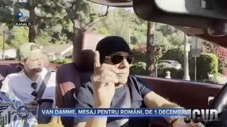 Van Damme, mesaj pentru rom&acirc;ni, de 1 Decembrie