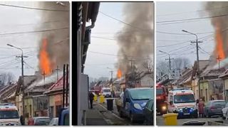 VIDEO|Incendiu de proporții. Autoritățile au descoperit trupul neînsufleţit al unei femei