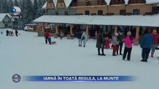 Iarnă în toată regula, la munte