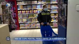 100 de copii pentru prima dată, la cumpărături