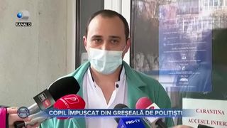 Copil &icirc;mpușcat din greșeală de polițiști
