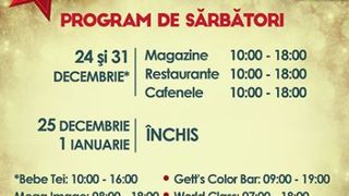 Program sărbători București Mall