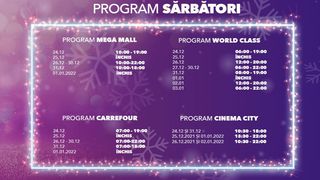 Program sărbători Mega Mall