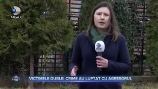 Victimele dublei crime au luptat cu agresorul